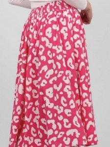 Leopard Skirt - Hot Pink